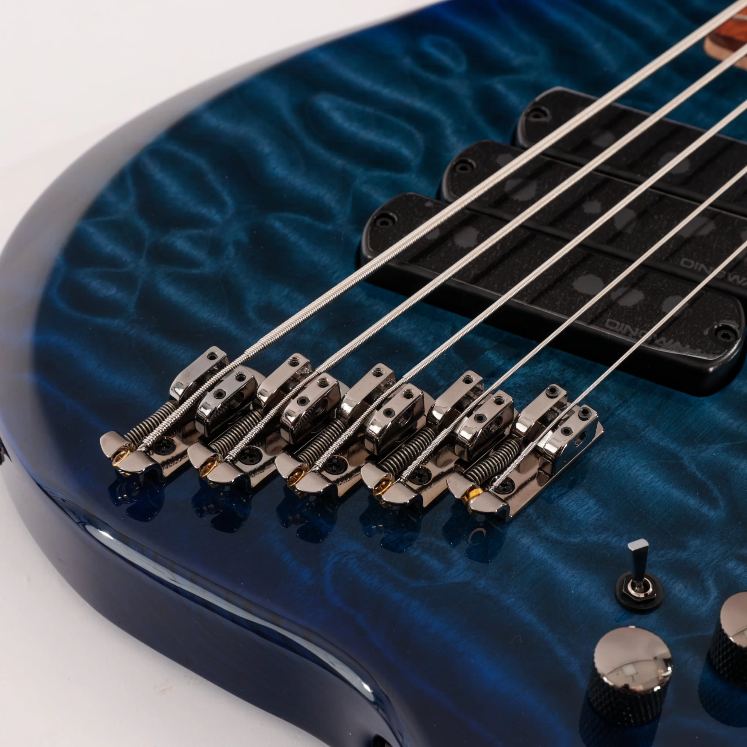 Dingwall Combustion 5-String Bass In Indigo Burst With Quilted Maple Top & Pau Ferro Fingerboard 8 Dingwall Combustion 5-String Bass In Indigo Burst With Quilted Maple Top & Pau Ferro Fingerboard - Image 8