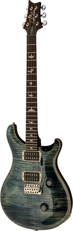 PRS Custom 24 Electric Guitar In Faded Whale Blue -Professional Guitar Store CUM4FNHTI6355VFWN PRS Custom 24 Faded Whale Blue Angle