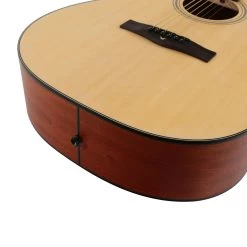 EastCoast D1 Dreadnought Acoustic Guitar In Satin Natural 14 EastCoast D1 Dreadnought Acoustic Guitar In Satin Natural -Professional Guitar Store EC D1 NTS EastCoast D1 Acoustic Guitar Lower Bout