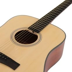 EastCoast D1 Dreadnought Acoustic Guitar In Satin Natural 13 EastCoast D1 Dreadnought Acoustic Guitar In Satin Natural -Professional Guitar Store EC D1 NTS EastCoast D1 Acoustic Guitar Soundhole