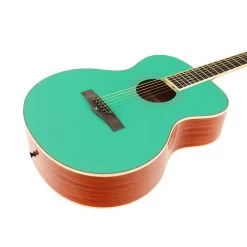 EastCoast G1 Grand Auditorium Acoustic Guitar In Pistachio Green 12 EastCoast G1 Grand Auditorium Acoustic Guitar In Pistachio Green -Professional Guitar Store EC G1 PST EastCoast G1 Grand Auditorium Acoustic Guitar Pistachio Angle