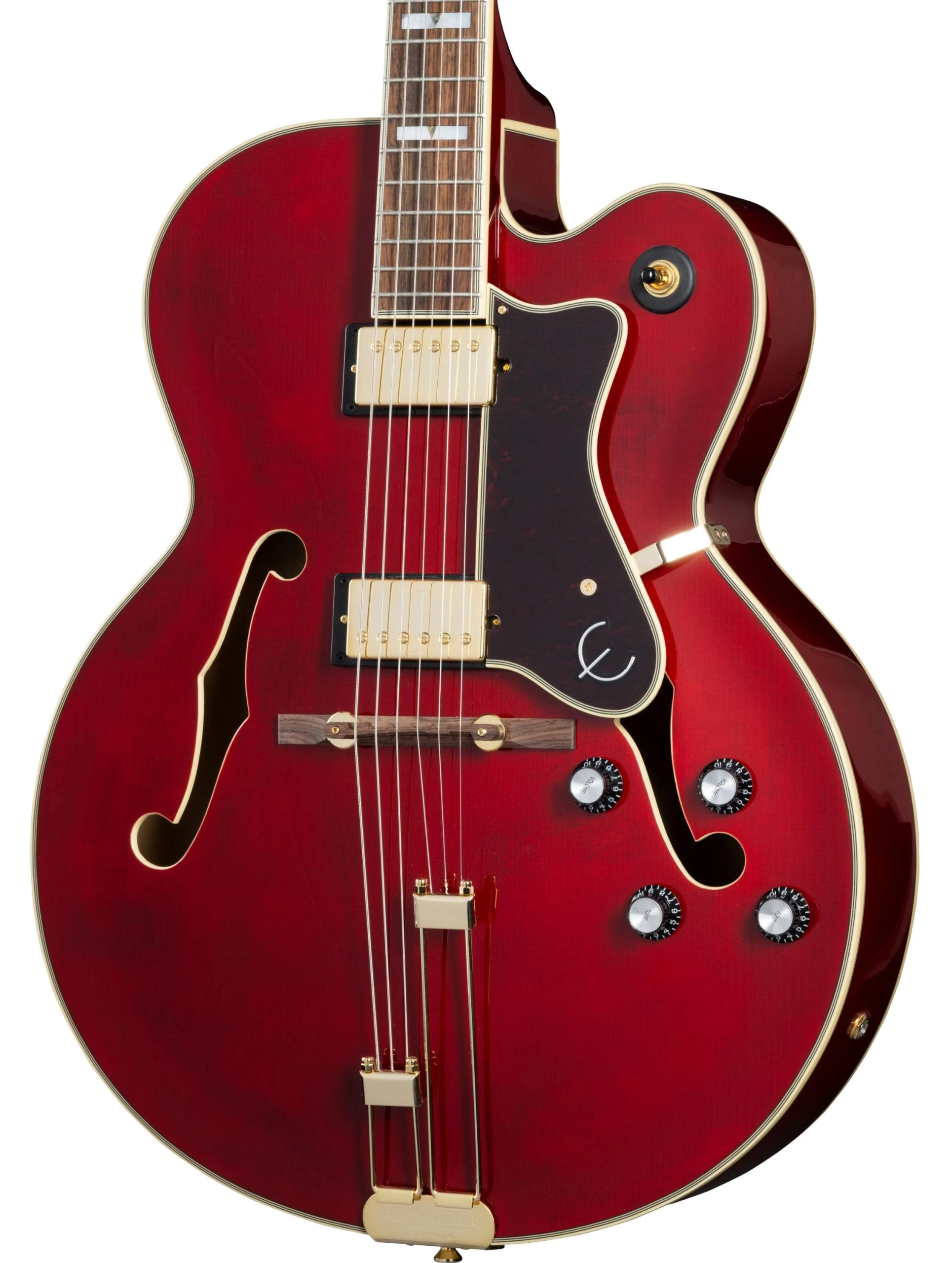 Epiphone Broadway Hollowbody Electric Guitar In Wine Red 1 Epiphone Broadway Hollowbody Electric Guitar In Wine Red