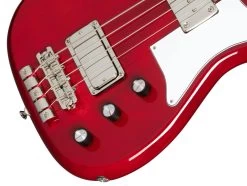 Epiphone Newport Bass Guitar In Cherry 10 Epiphone Newport Bass Guitar In Cherry -Professional Guitar Store EONB4CHNH1 Epiphone Newport Bass Cherry Controls
