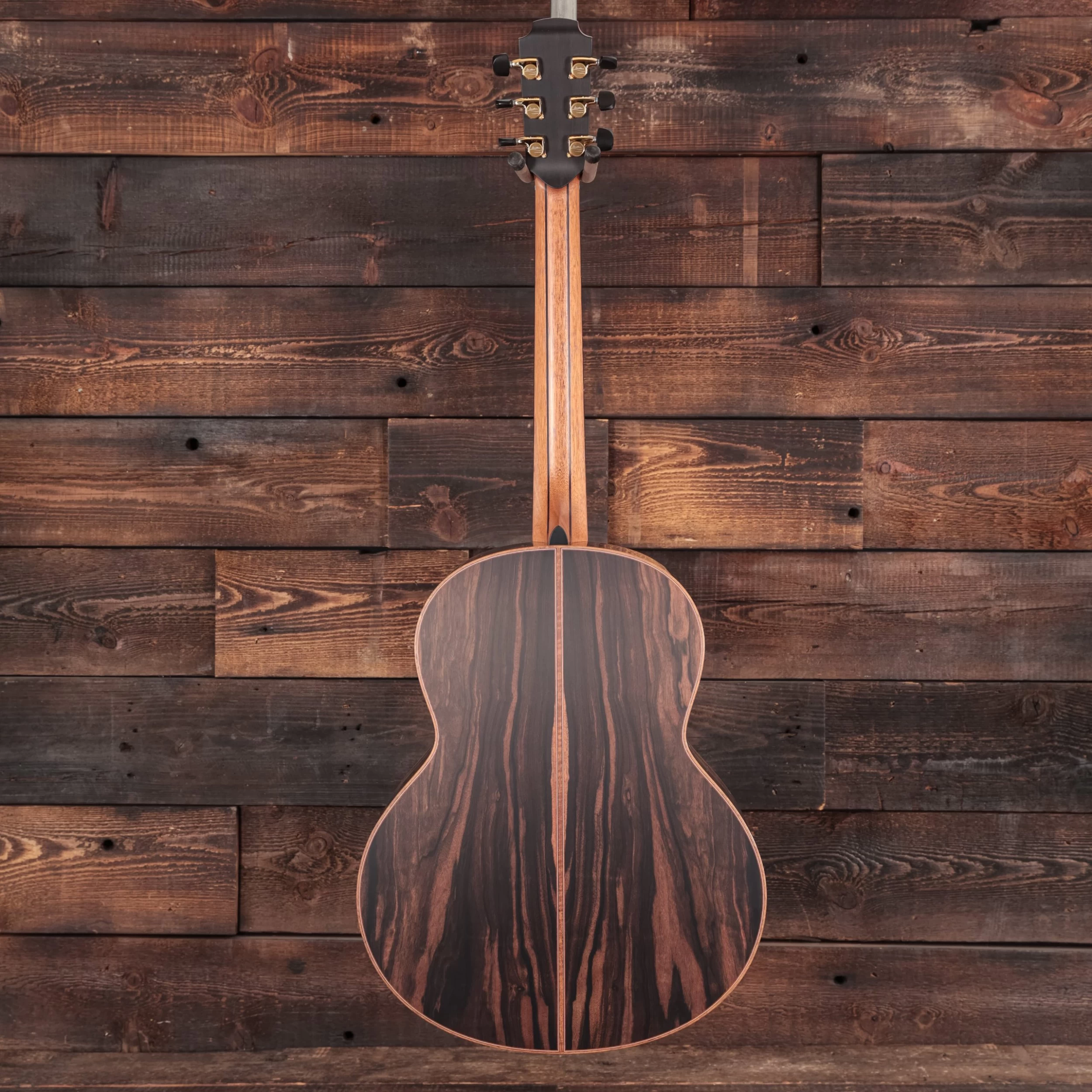 Lowden F-50 Macassar Ebony And Sinker Redwood Bevel Leaf Inlays Acoustic Guitar 4 Lowden F-50 Macassar Ebony And Sinker Redwood Bevel Leaf Inlays Acoustic Guitar - Image 4