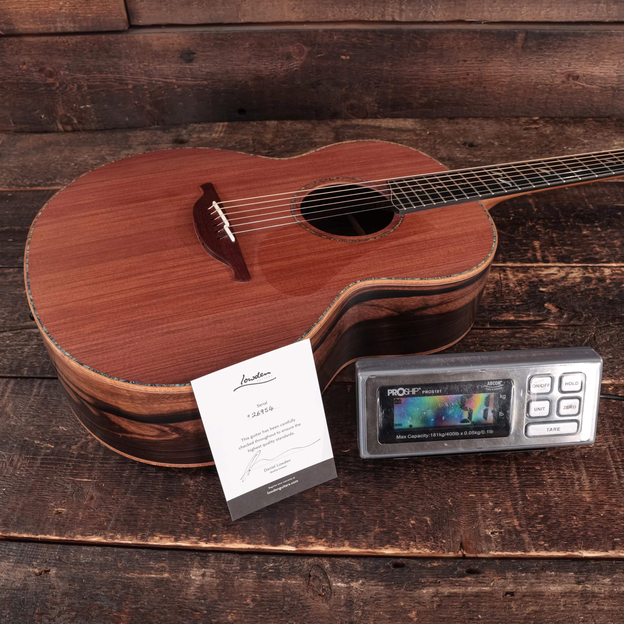 Lowden F-50 Macassar Ebony And Sinker Redwood Bevel Leaf Inlays Acoustic Guitar 7 Lowden F-50 Macassar Ebony And Sinker Redwood Bevel Leaf Inlays Acoustic Guitar - Image 7