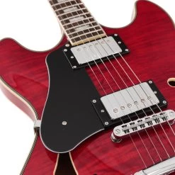 Sire Larry Carlton H7 Left Handed Semi-Hollow Electric Guitar In See Through Red -Professional Guitar Store H7LHSTR H7LHSTR 6