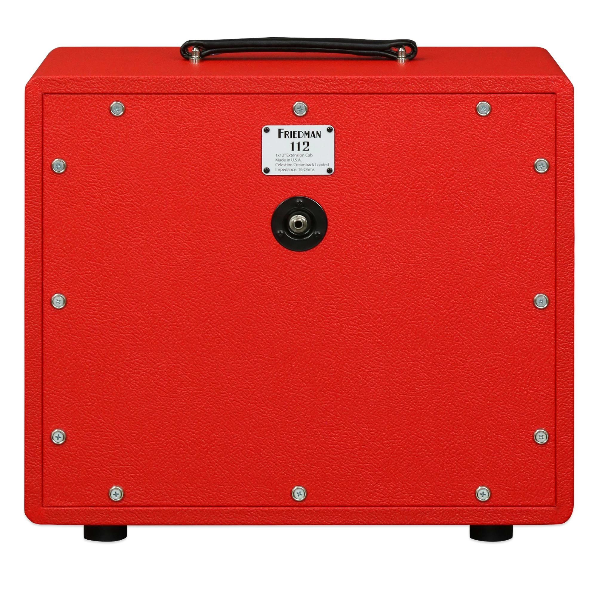 Friedman JEL-112 1x12” Celestion Creamback Loaded Guitar Cabinet In Red 4 Friedman JEL-112 1x12” Celestion Creamback Loaded Guitar Cabinet In Red - Image 4
