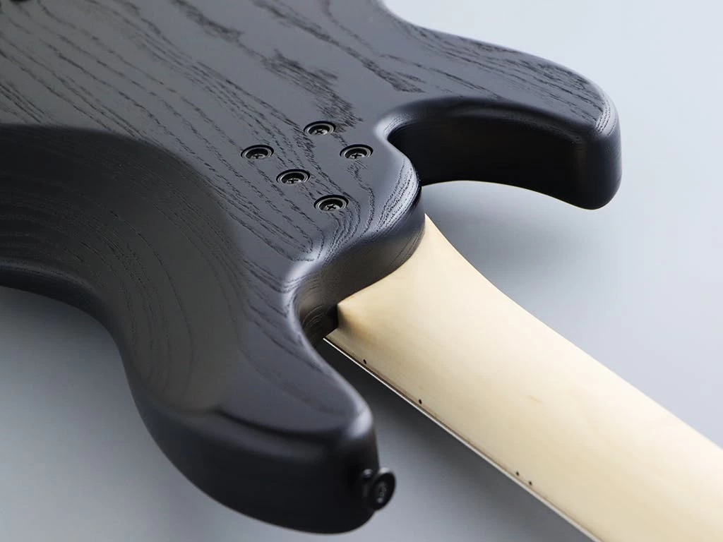 FGN J Standard Mighty Jazz JMJ52ASHDEM 5-String Bass Guitar In Open Pore Black 5 FGN J Standard Mighty Jazz JMJ52ASHDEM 5-String Bass Guitar In Open Pore Black - Image 5