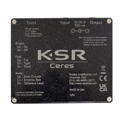 KSR Ceres 3 Channel High-Gain Preamp Pedal 22 KSR Ceres 3 Channel High-Gain Preamp Pedal -Professional Guitar Store KSR CERES ksr ceres rear