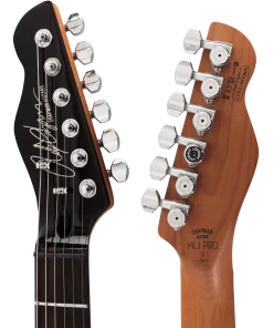 Chapman ML1 Pro X Electric Guitar In Gloss Black Metallic 13 Chapman ML1 Pro X Electric Guitar In Gloss Black Metallic -Professional Guitar Store ML1P X GBM Chapman ML1 Pro X Gloss Black Metallic Headstock