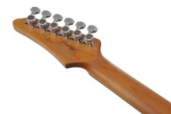 Ibanez MMN1-TAB Martin Miller Signature Electric Guitar In Transparent Aqua Blue -Professional Guitar Store MMN1 TAB Ibanez MMN1 TAB Martin Miller Headstock Back