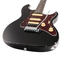 Sire Larry Carlton S3 HSS Electric Guitar In Black -Professional Guitar Store S3BK Sire Larry Carlton S3 HSS Black Angle