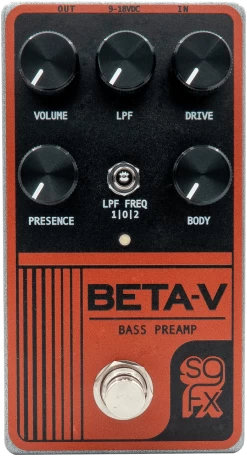 SolidGoldFX Beta-V Bass Preamp Pedal