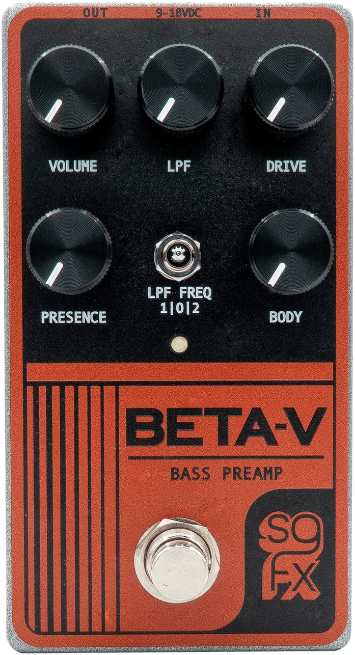 SolidGoldFX Beta-V Bass Preamp Pedal 1 SolidGoldFX Beta-V Bass Preamp Pedal