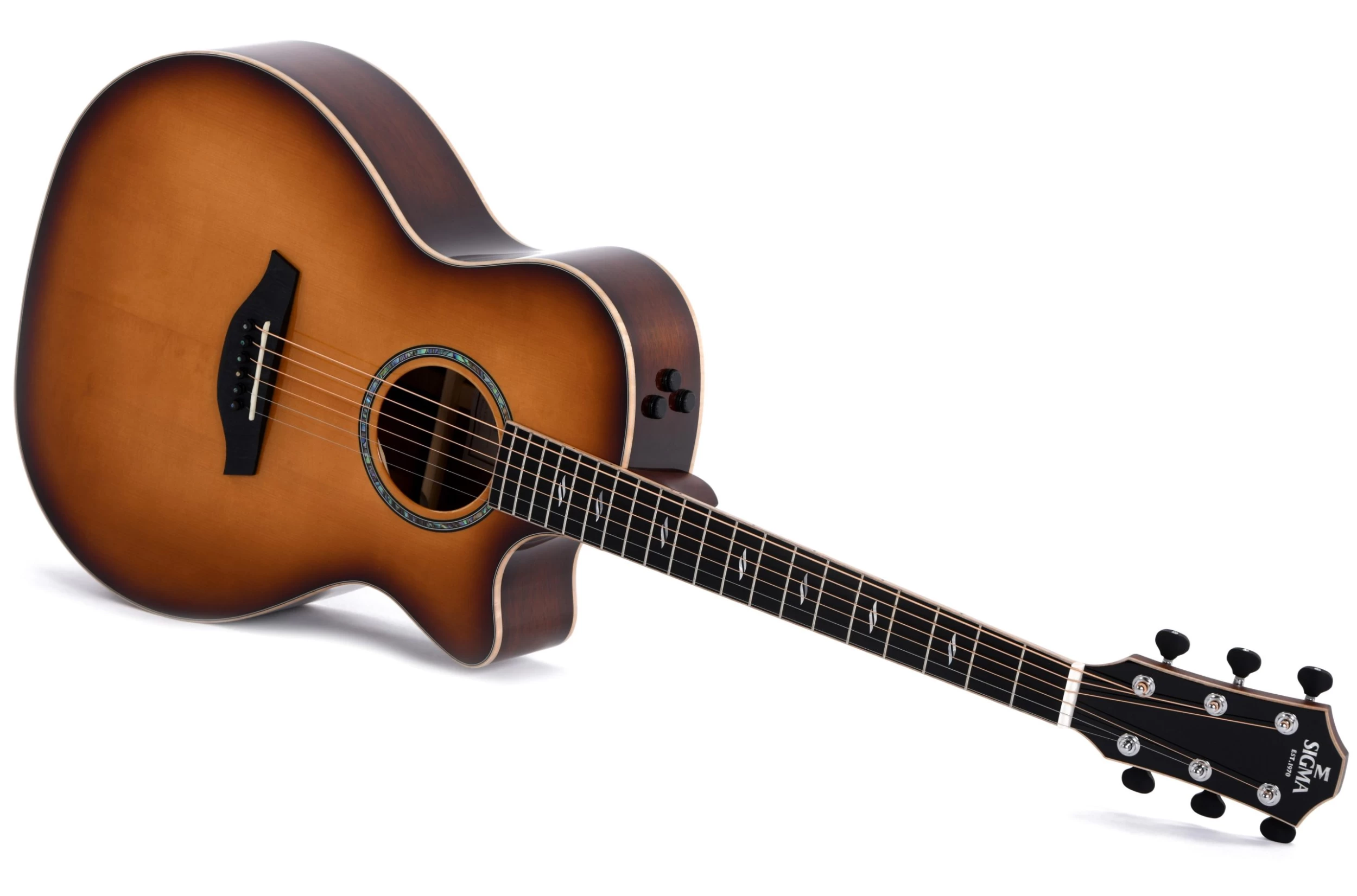 Sigma Modern Series GBCE-3-SB+ Blackwood Cutaway Electro Acoustic Guitar 5 Sigma Modern Series GBCE-3-SB+ Blackwood Cutaway Electro Acoustic Guitar - Image 5