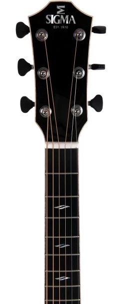 Sigma Modern Series GWCE-3+ Walnut Cutaway Electro Acoustic Guitar 12 Sigma Modern Series GWCE-3+ Walnut Cutaway Electro Acoustic Guitar -Professional Guitar Store SIG GWCE 3PLUS Sigma Modern Series GWCE 3 Plus Headstock