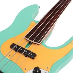Sire Marcus Miller V5 24 Fret 4-String Fretless Bass Guitar In Mild Green -Professional Guitar Store SIREFL24V54MLG Sire V5 24 Fret 4 String Fretless Bass Guitar Mild Green Pickups