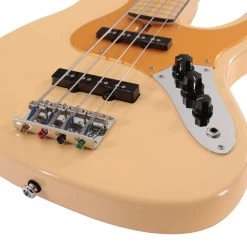 Sire Marcus Miller V5 24 Fret 4-String Fretless Bass Guitar In Vintage White -Professional Guitar Store SIREFL24V54VWH Sire V5 24 Fret 4 String Fretless Bass Vintage White Controls