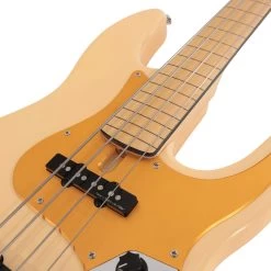 Sire Marcus Miller V5 24 Fret 4-String Fretless Bass Guitar In Vintage White -Professional Guitar Store SIREFL24V54VWH Sire V5 24 Fret 4 String Fretless Bass Vintage White Pickups