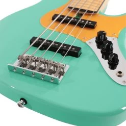 Sire Marcus Miller V5 24 Fret 5-String Fretless Bass Guitar In Mild Green -Professional Guitar Store SIREFL24V55MLG Sire V5 24 Fret 5 String Fretless Bass Mild Green Controls