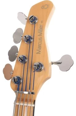 Sire Marcus Miller V5 24 Fret 5-String Fretless Bass Guitar In Mild Green -Professional Guitar Store SIREFL24V55MLG Sire V5 24 Fret 5 String Fretless Bass Mild Green Headstock