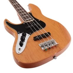 Sire Marcus Miller V5 24 Fret Left-Handed 4-String Bass Guitar In Natural 11 Sire Marcus Miller V5 24 Fret Left-Handed 4-String Bass Guitar In Natural -Professional Guitar Store SIRELH24V54NT Sire V5 24 Fret Left Handed 4 String Bass Natural Angle