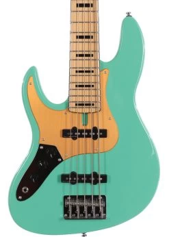 Sire Marcus Miller V5 24 Fret Left-Handed 5-String Bass Guitar In Mild Green