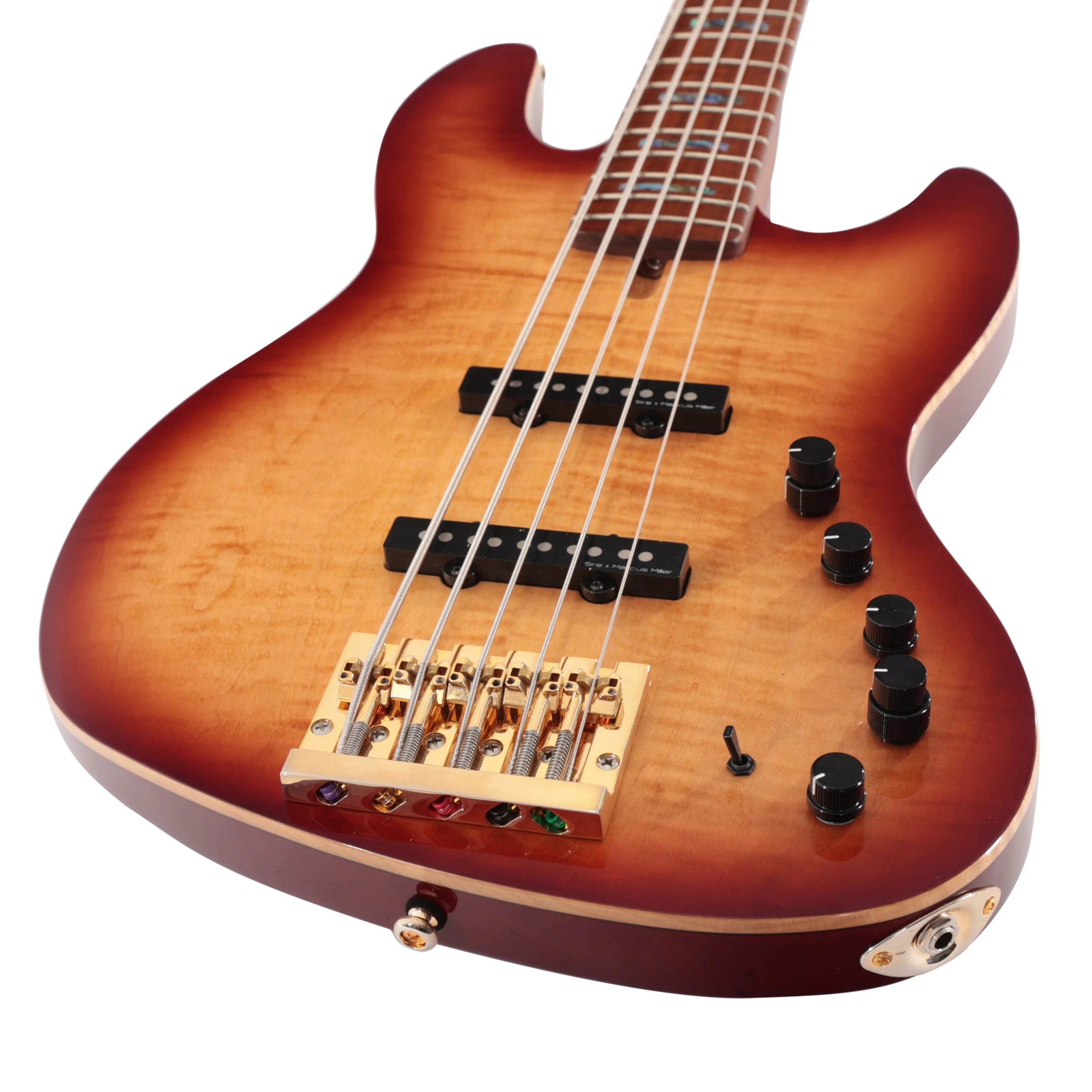 Sire Marcus Miller V10dx Swamp Ash 5-String Bass Guitar In Tobacco Sunburst 4 Sire Marcus Miller V10dx Swamp Ash 5-String Bass Guitar In Tobacco Sunburst - Image 4