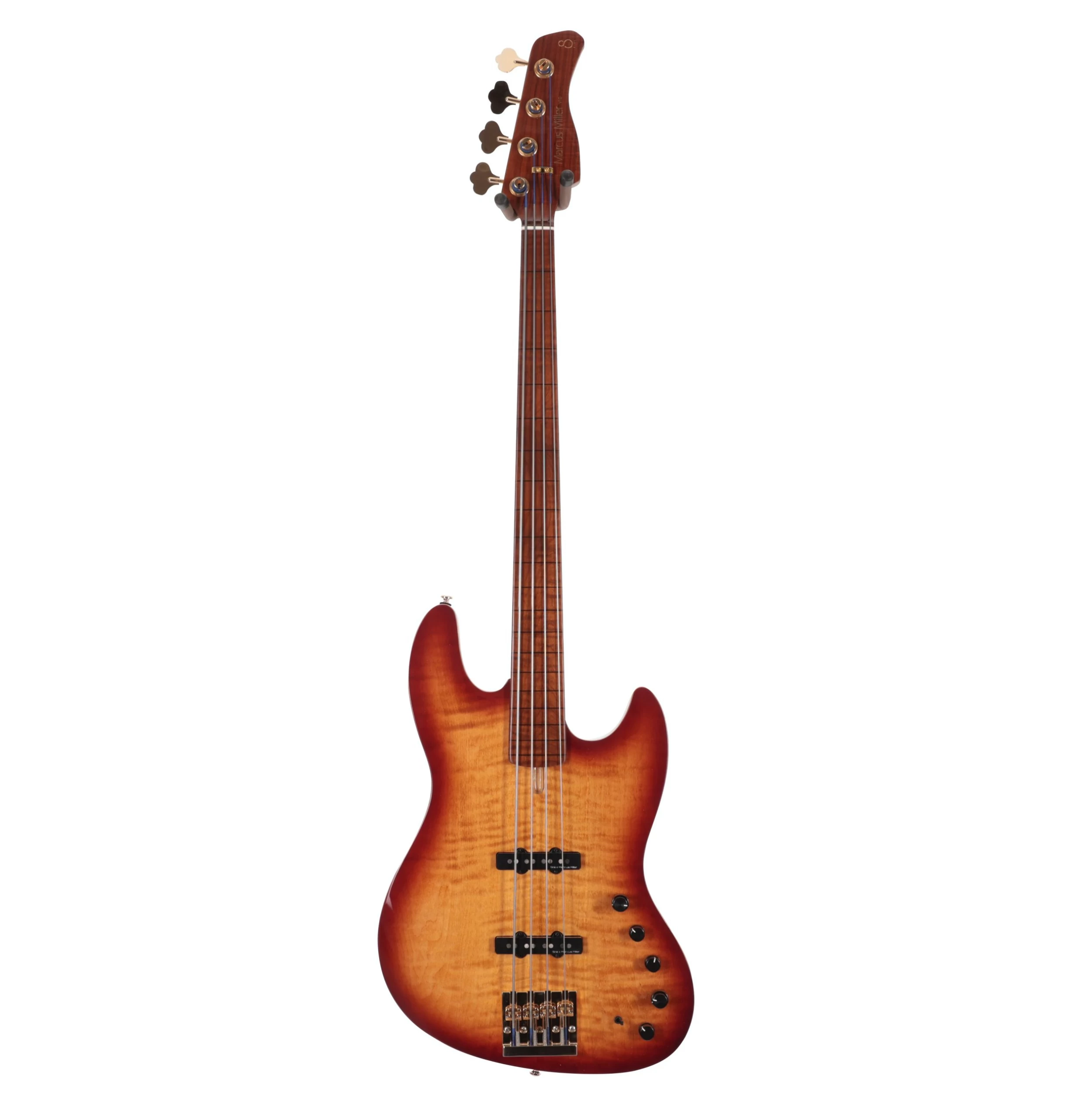 Sire Marcus Miller V10dx Swamp Ash 4-String Fretless Bass Guitar In Tobacco Sunburst 2 Sire Marcus Miller V10dx Swamp Ash 4-String Fretless Bass Guitar In Tobacco Sunburst - Image 2