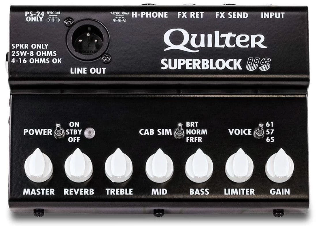 Quilter Superblock US 25-Watt Pedalboard Amp Head 1 Quilter Superblock US 25-Watt Pedalboard Amp Head