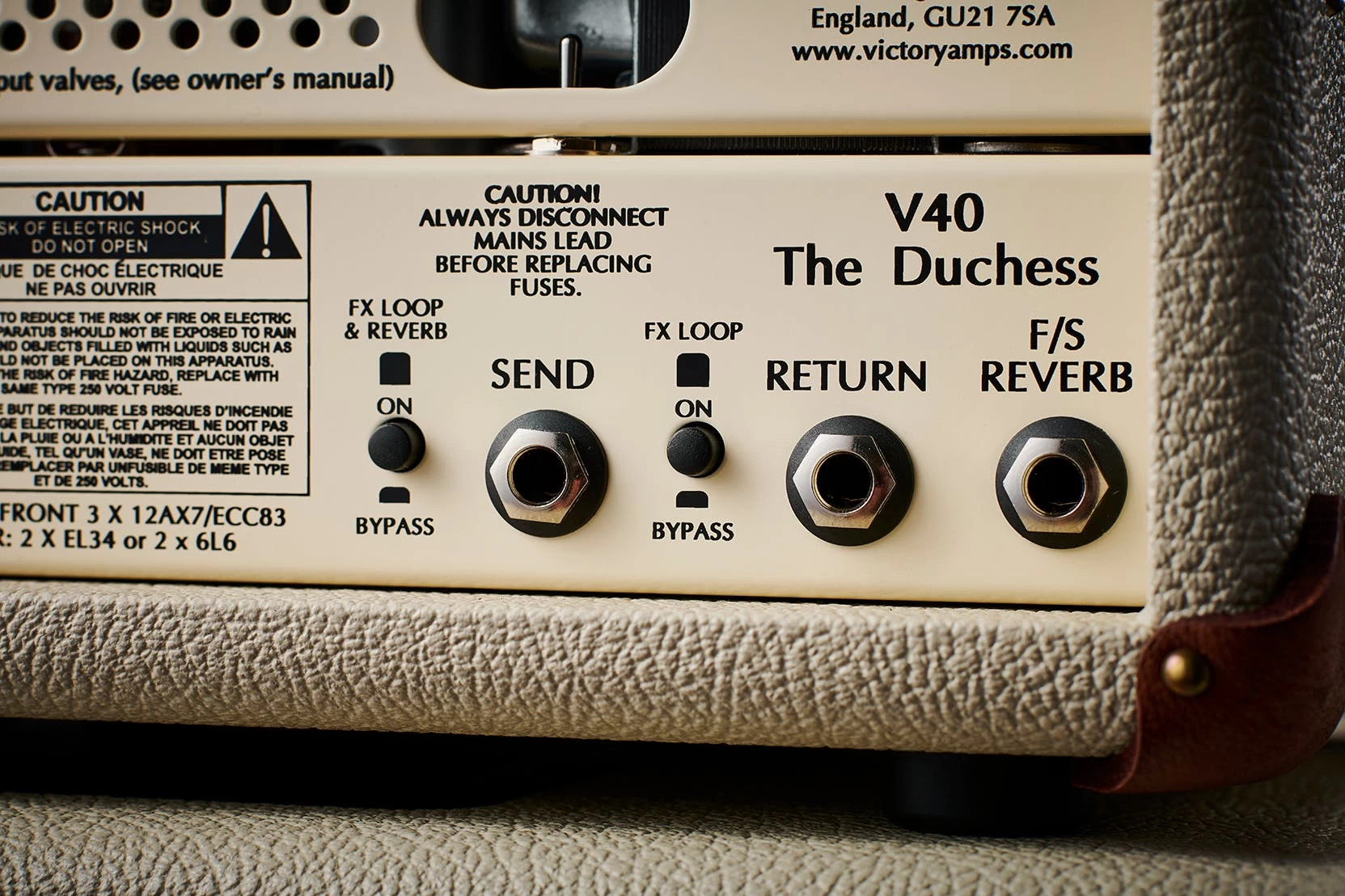 Victory V40H The Duchess Compact Sleeve Guitar Amp Head With 6L6 Valves 7 Victory V40H The Duchess Compact Sleeve Guitar Amp Head With 6L6 Valves - Image 7