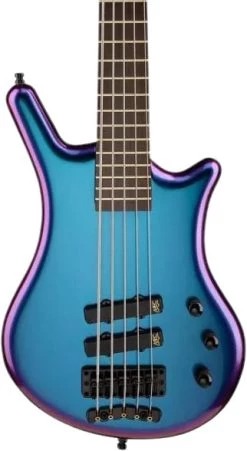 Warwick Special Edition GPS Thumb BO 5-String Bass Guitar In Custom Blue "Flip Flop" Colour-Shift Finish